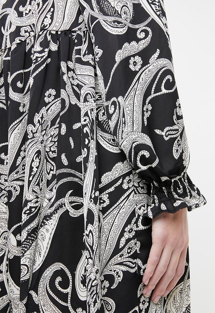 Superbalist - Pie crust shift dress - black & white 