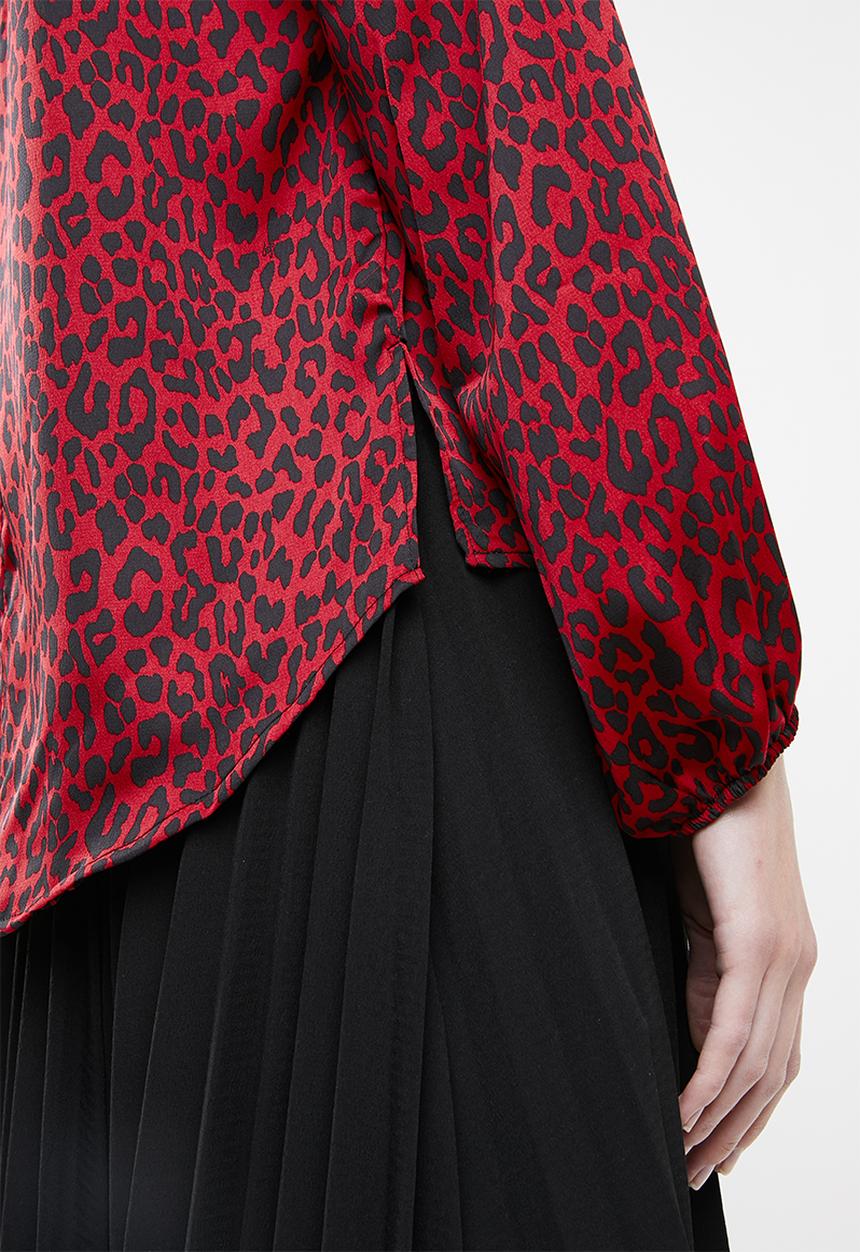 Superbalist - Dropped shoulder blouse - red & black 