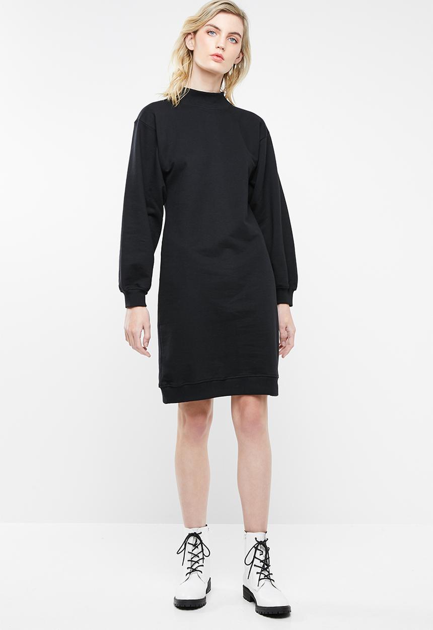 Superbalist - Midi sweat dress - black