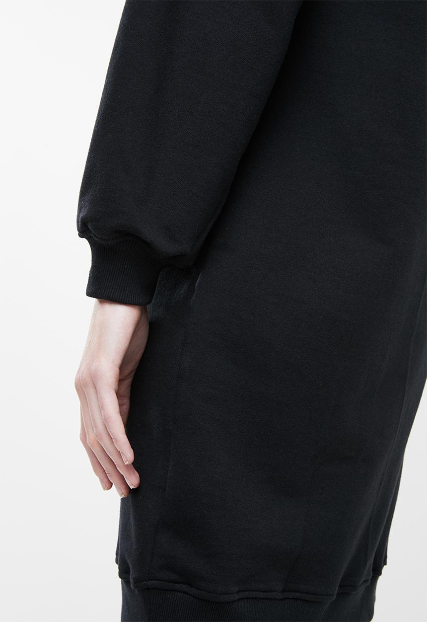 Superbalist - Midi sweat dress - black