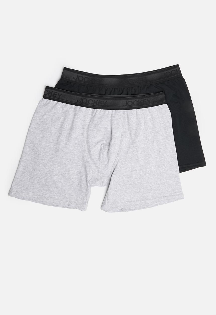 Jockey - 2 Pack pouch trunk - black & grey