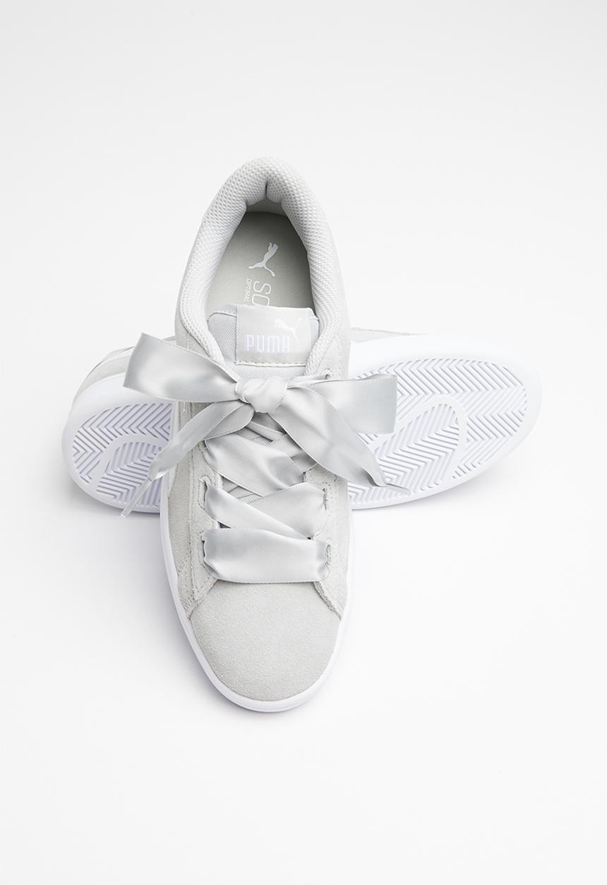 PUMA - Puma smash v2 ribbon Jr - grey & violet