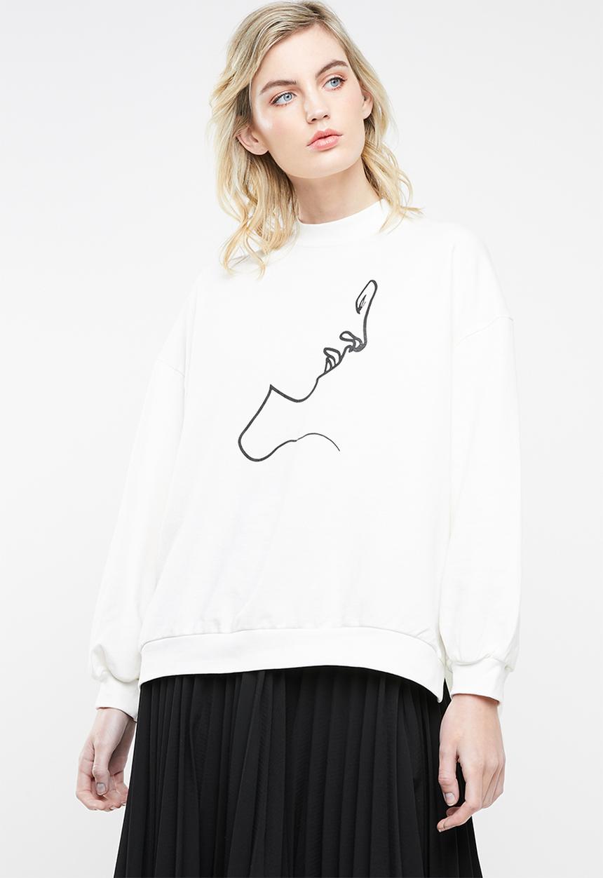 Superbalist - Oversized sweat - white