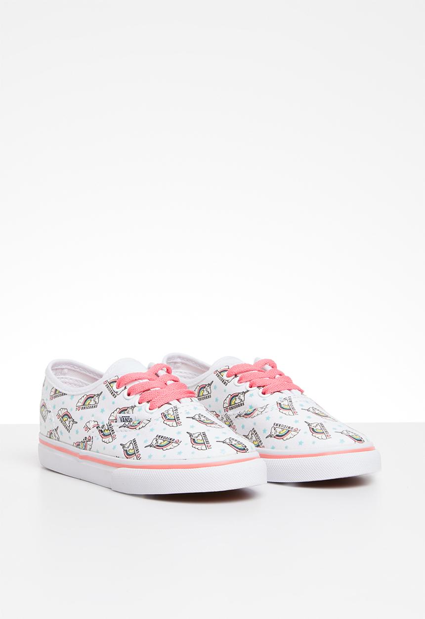 Vans - Td authentic - white & pink