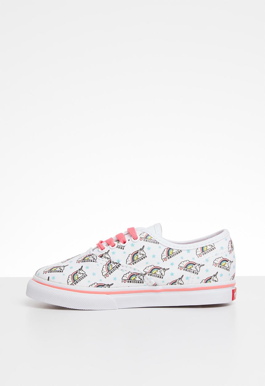 Vans - Td authentic - white & pink