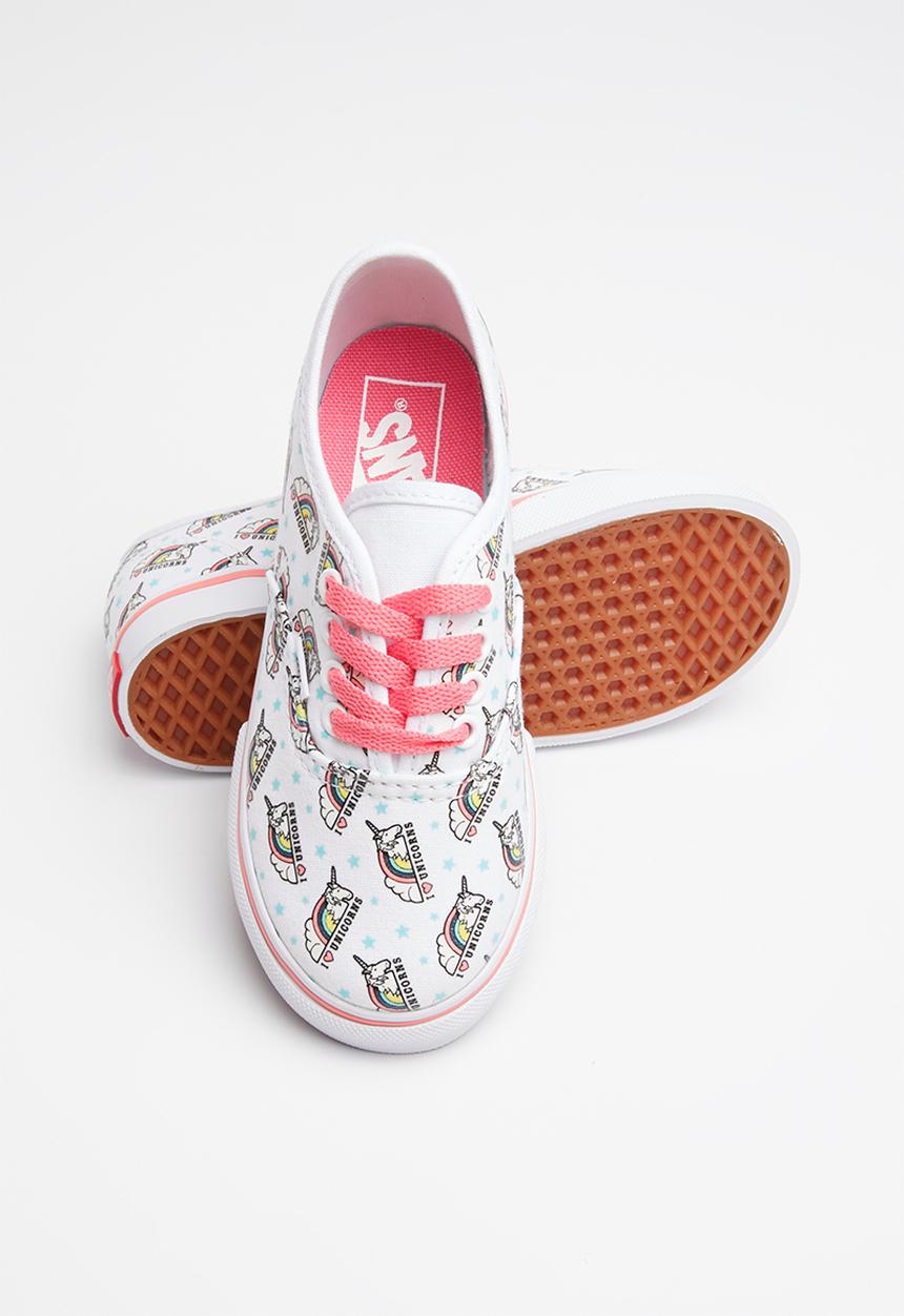 Vans - Td authentic - white & pink