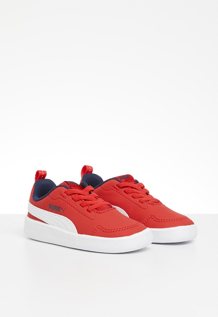 PUMA - Courtflex inf - red & peacoat