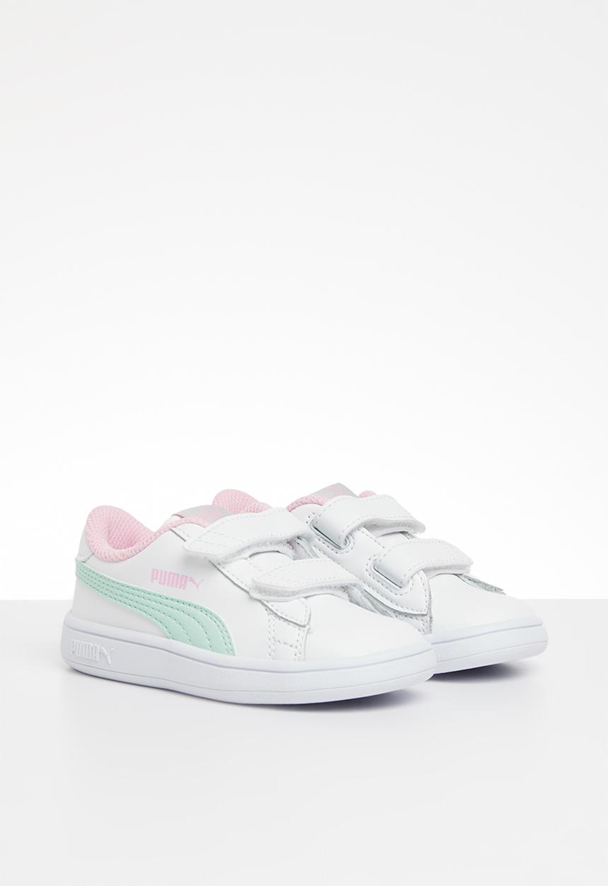 PUMA - Puma smash v2 l v inf - white fair aqua & pale pink 