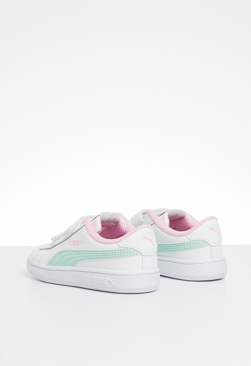 PUMA - Puma smash v2 l v inf - white fair aqua & pale pink 