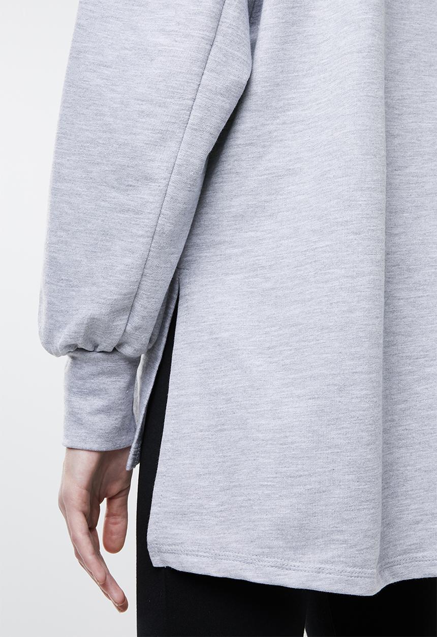 Superbalist - Dip hem hoodie - grey