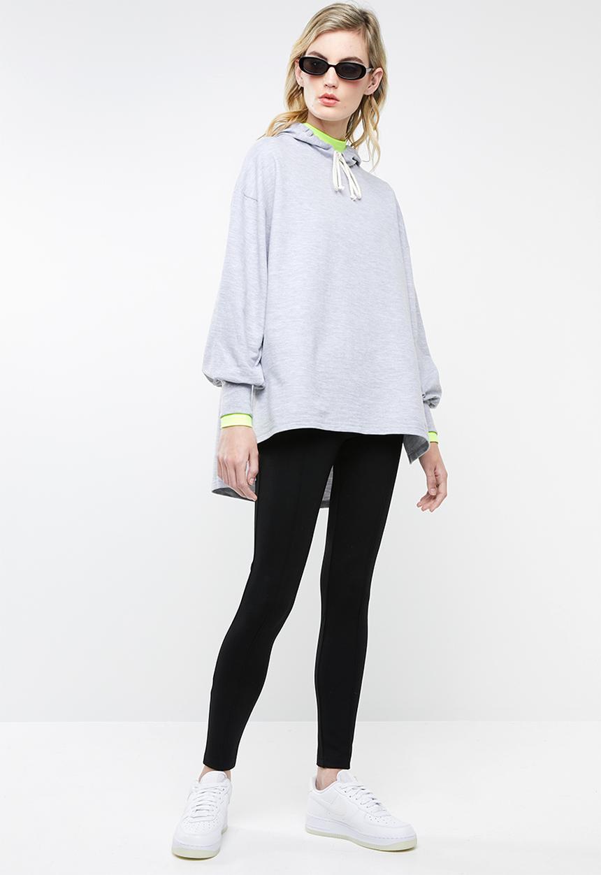 Superbalist - Dip hem hoodie - grey