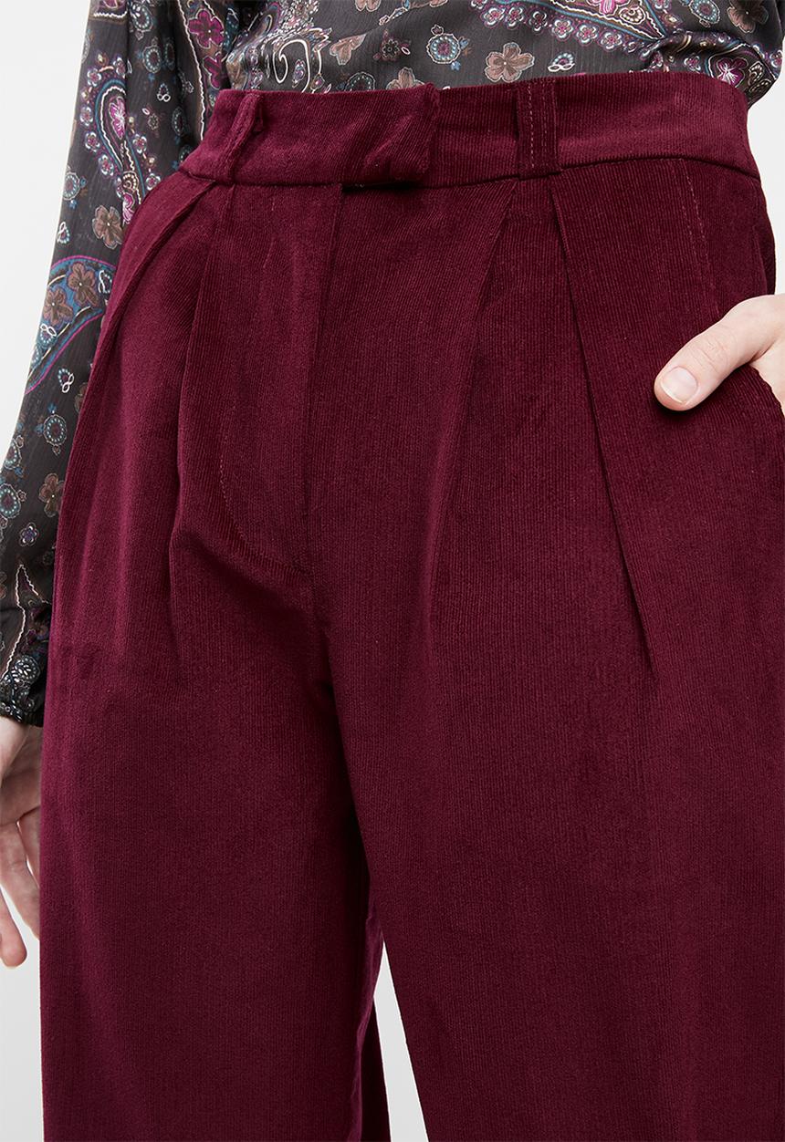 Superbalist - Cord tapered trouser - burgundy