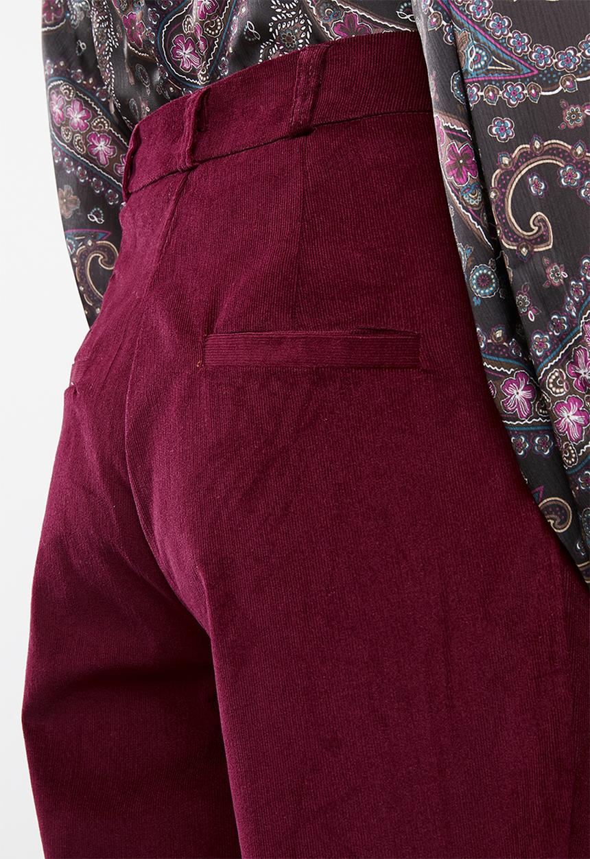 Superbalist - Cord tapered trouser - burgundy