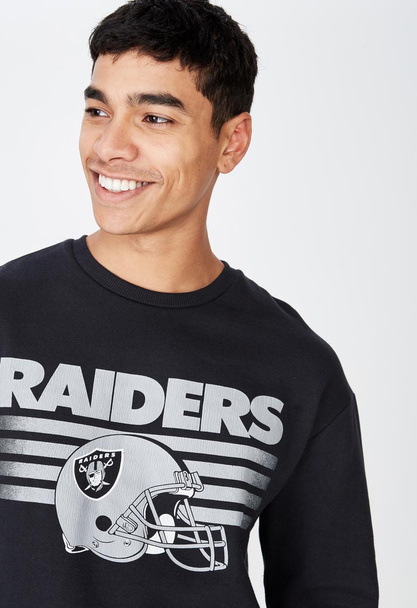 Cotton On - Collab drop shoulder pullover - black