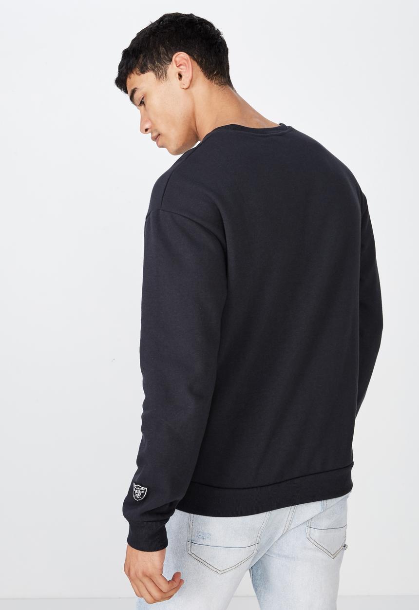 Cotton On - Collab drop shoulder pullover - black
