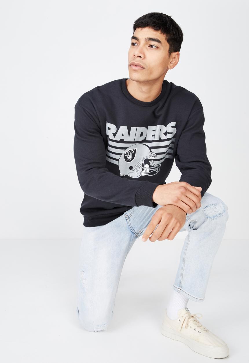 Cotton On - Collab drop shoulder pullover - black
