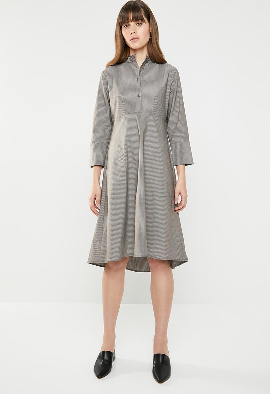 AMANDA LAIRD CHERRY - Babalwa shirtdress - grey