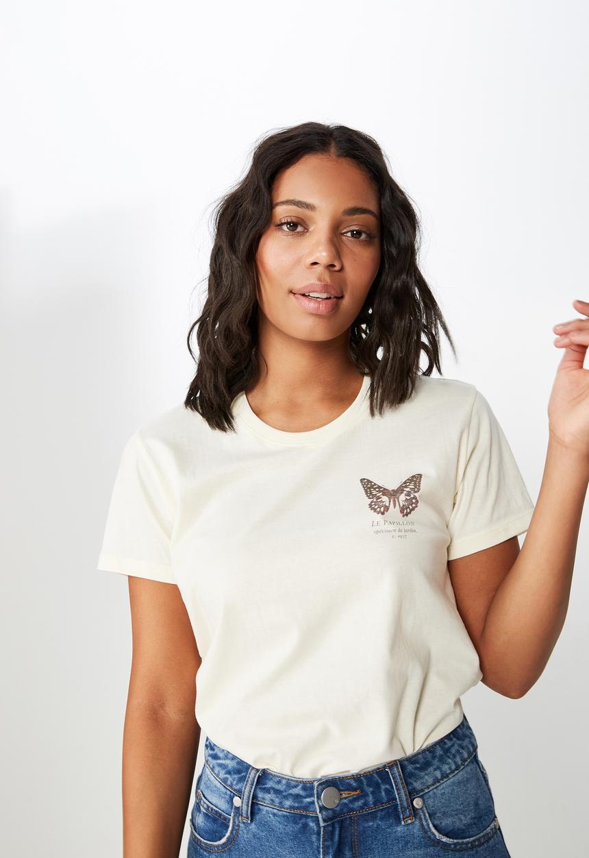 Cotton On - Classic art tee - white