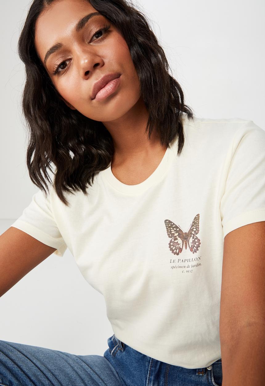 Cotton On - Classic art tee - white