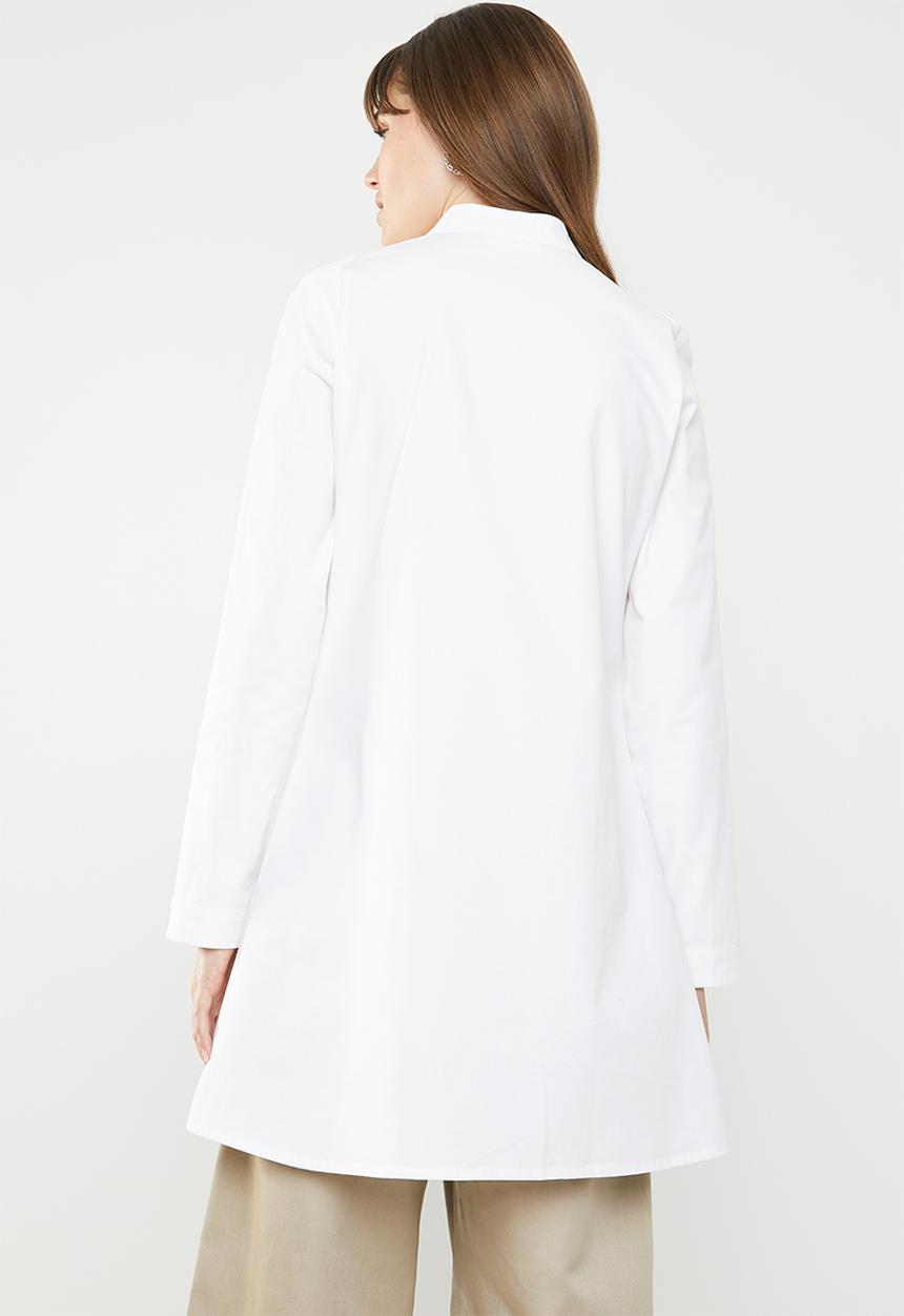 AMANDA LAIRD CHERRY - Nonku tunic shirt - white