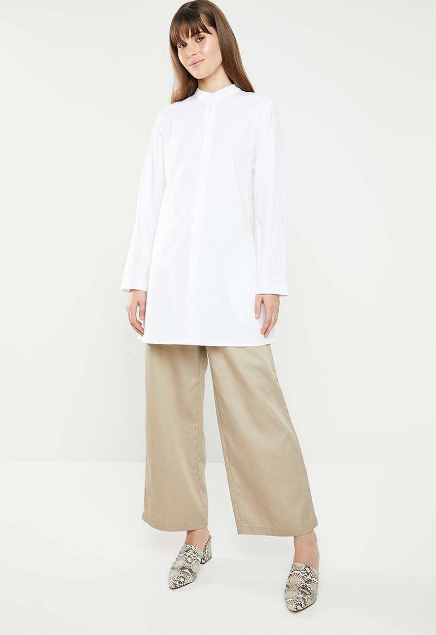 AMANDA LAIRD CHERRY - Nonku tunic shirt - white