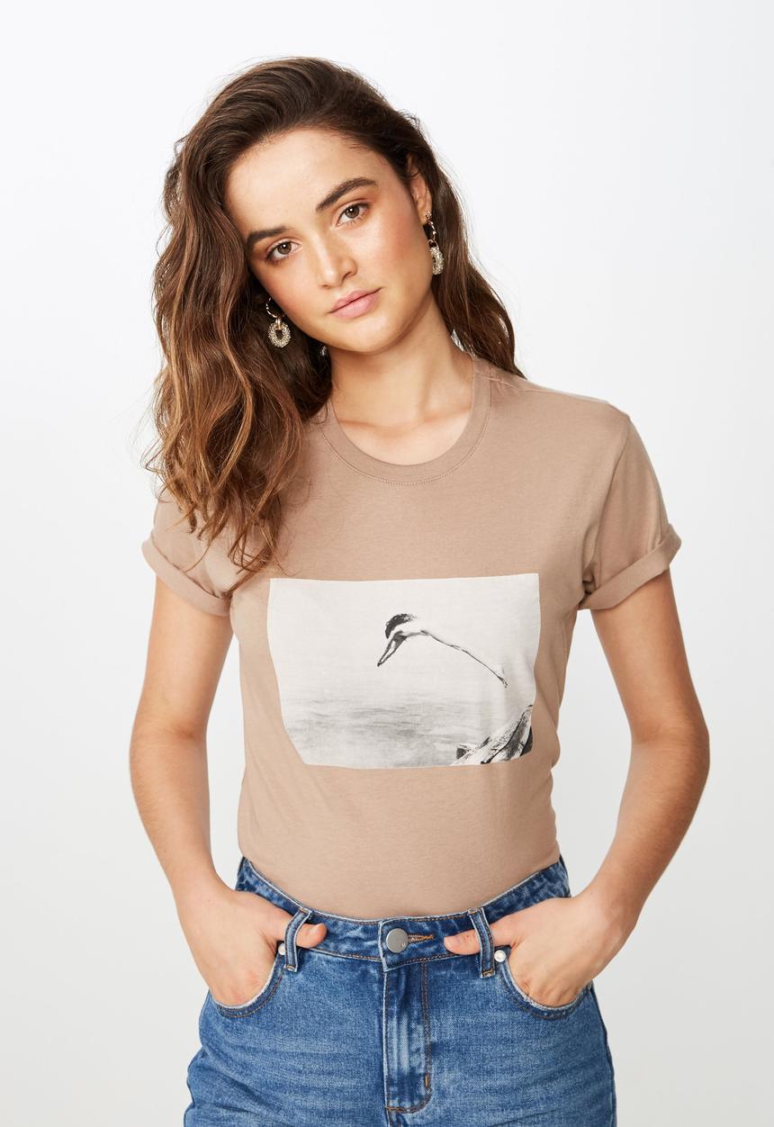 Cotton On - Classic photo tee - neutral