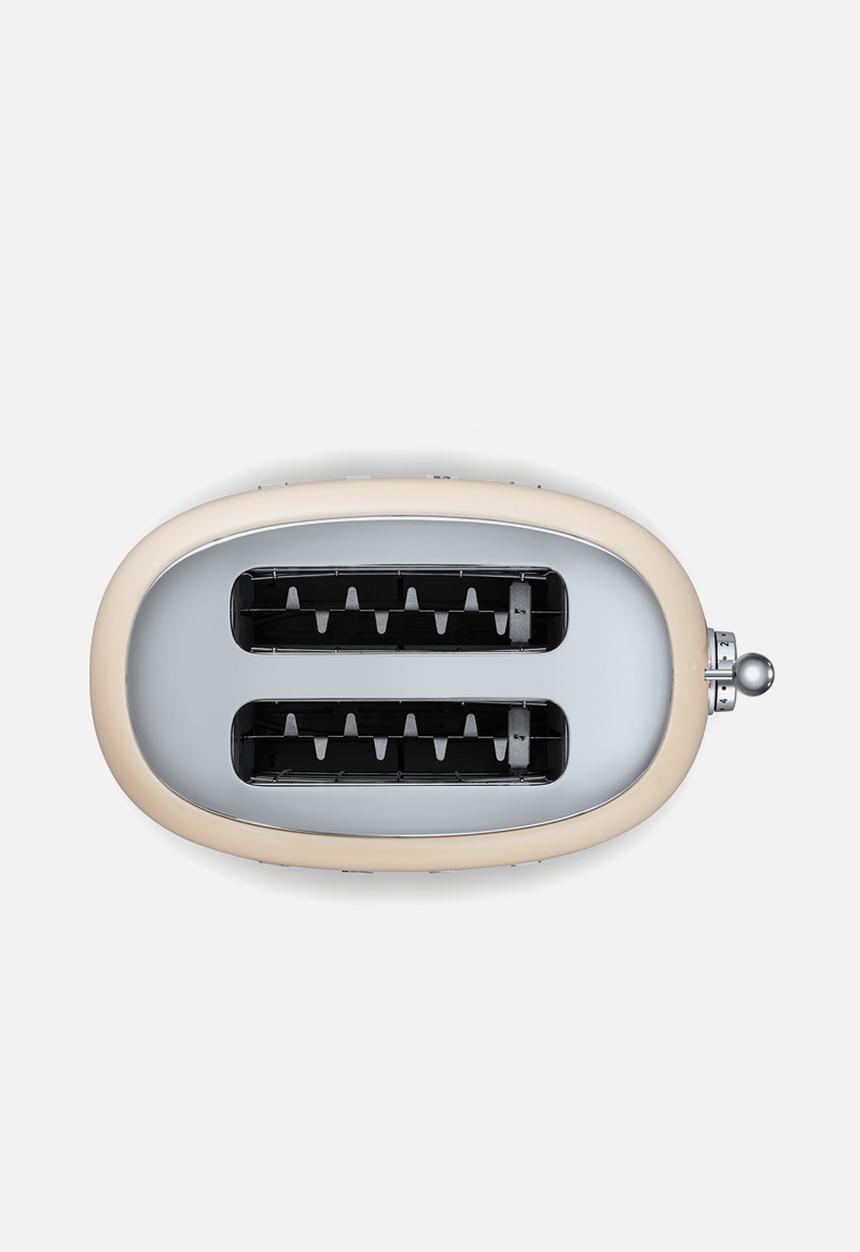 smeg - Retro 950w 2 slice toaster - cream