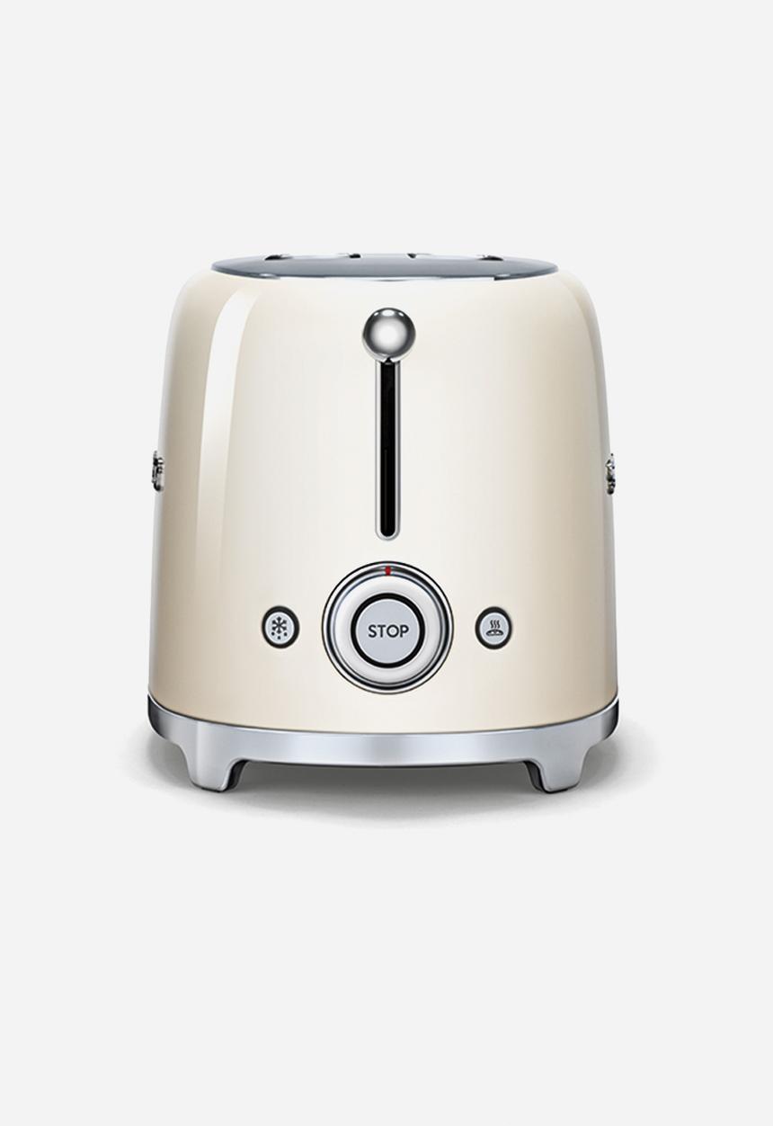 smeg - Retro 950w 2 slice toaster - cream