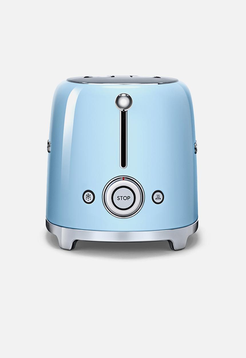 smeg - Retro 950w 2 slice toaster - pastel blue