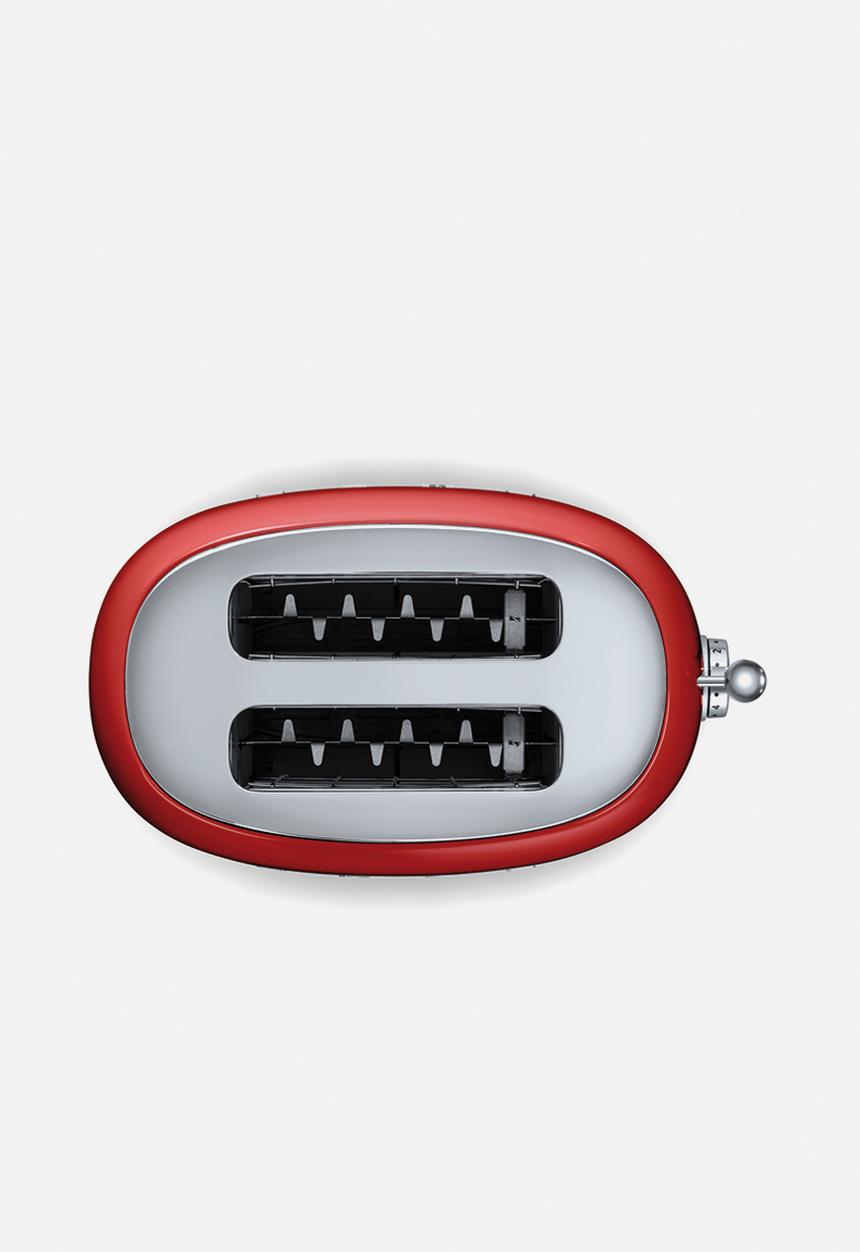 smeg - Retro 950w 2 slice toaster - red