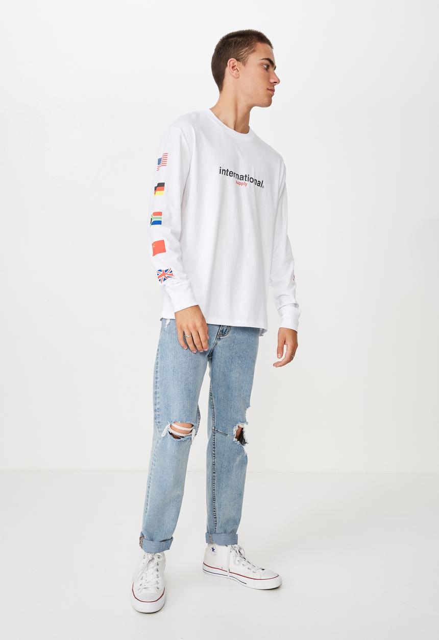 Cotton On - Tbar long sleeve tee - white