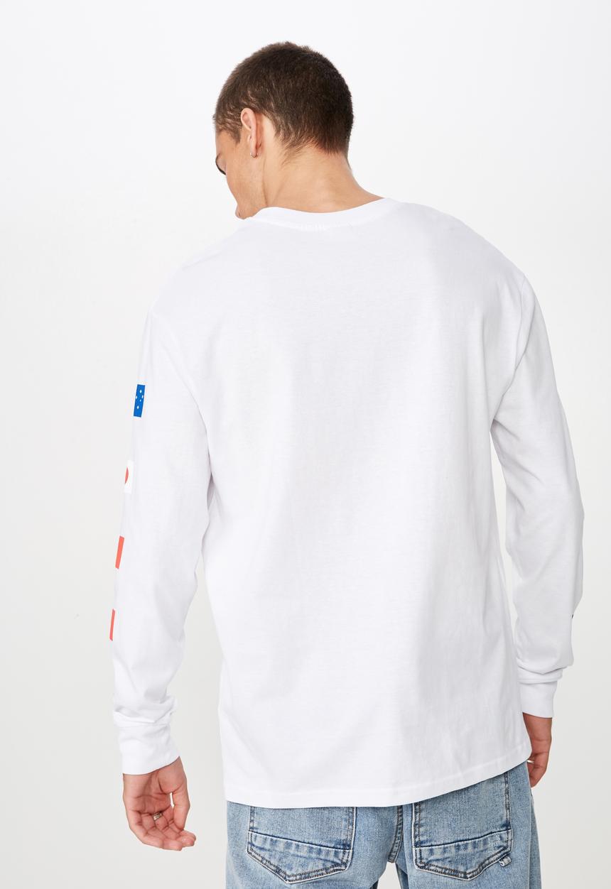 Cotton On - Tbar long sleeve tee - white