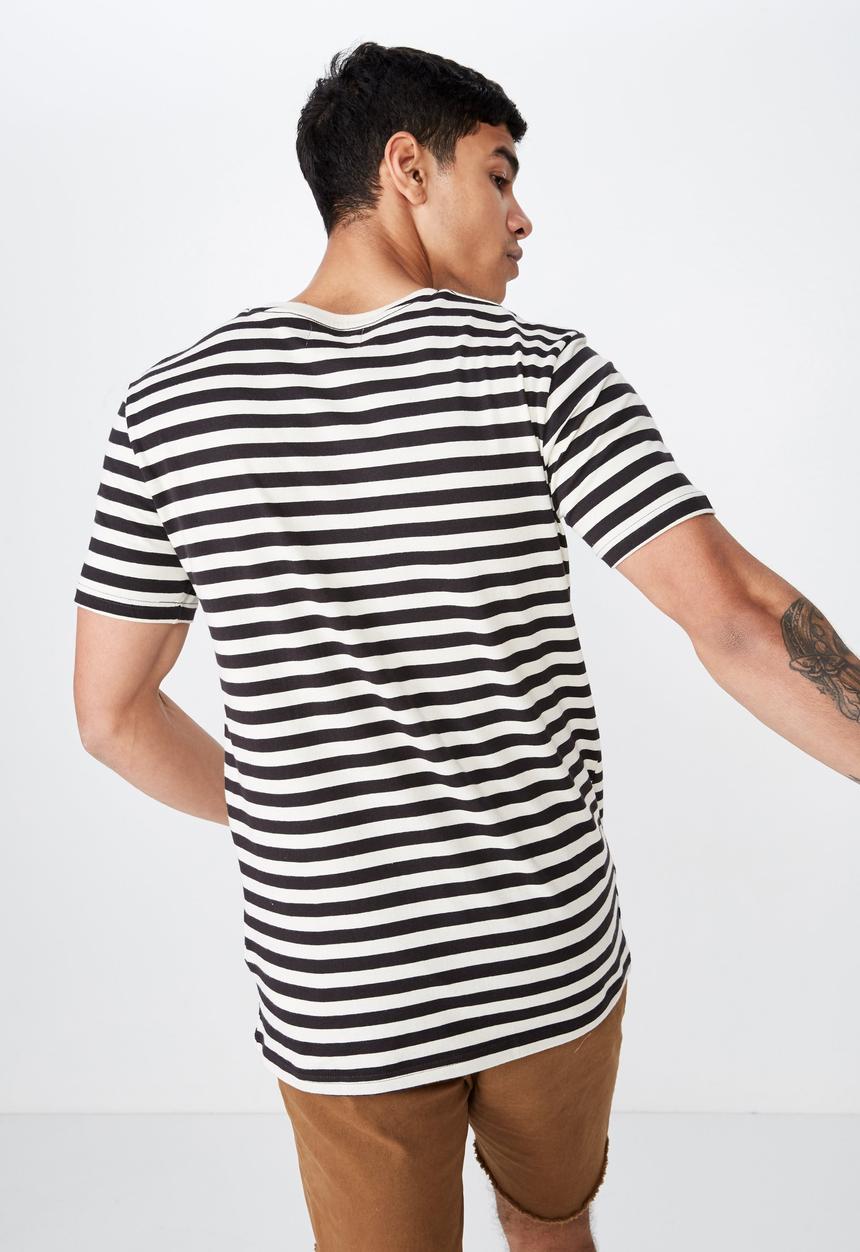 Cotton On - Tbar premium short sleeve tee - white & black 