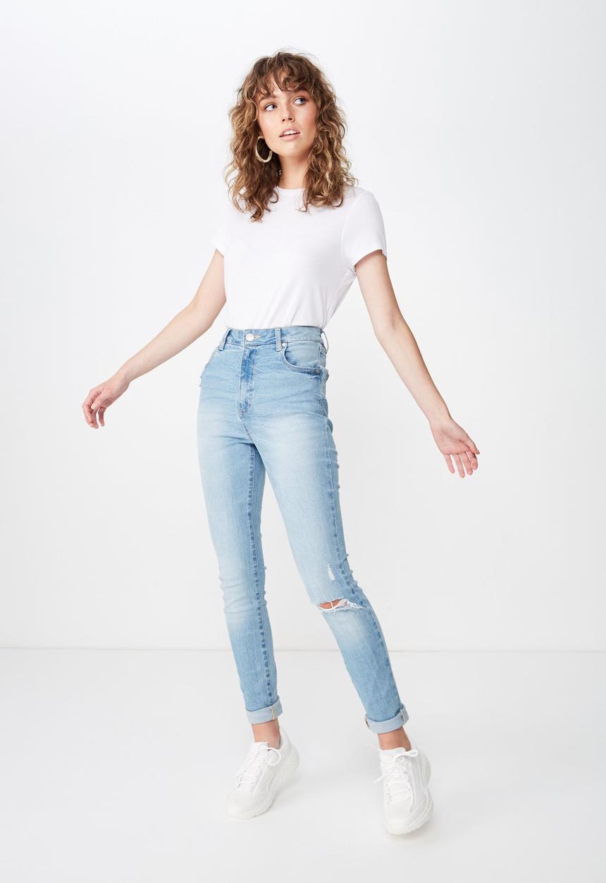 Cotton On - High rise skinny jean - blue