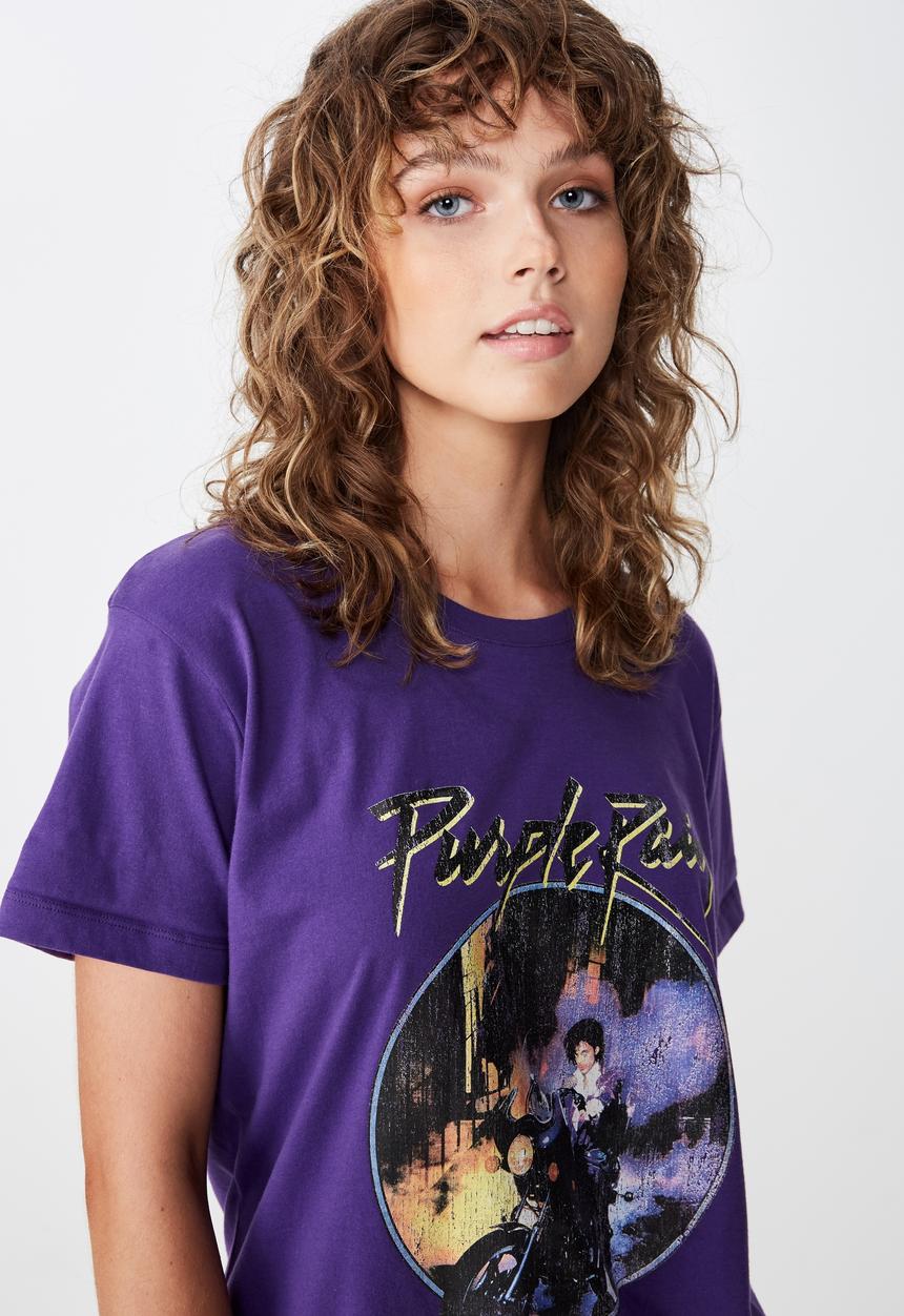 Cotton On - Classic band purple rain tee - purple