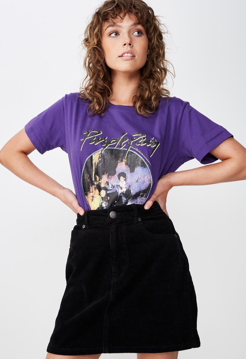 Cotton On - Classic band purple rain tee - purple