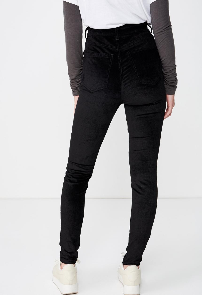 Cotton On - High rise skinny jeans - black