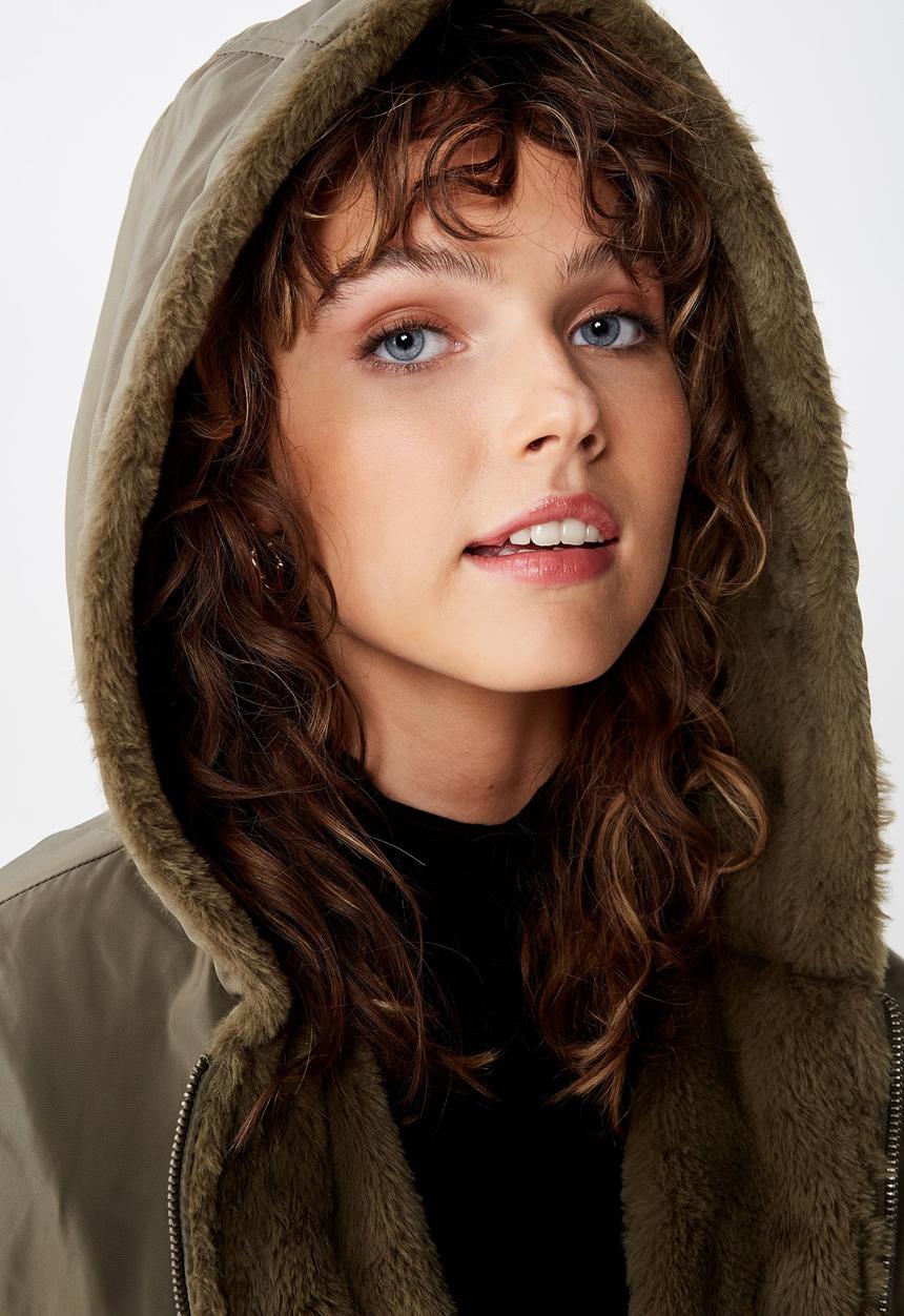 Cotton On - Ray ray reversible bomber jacket - khaki