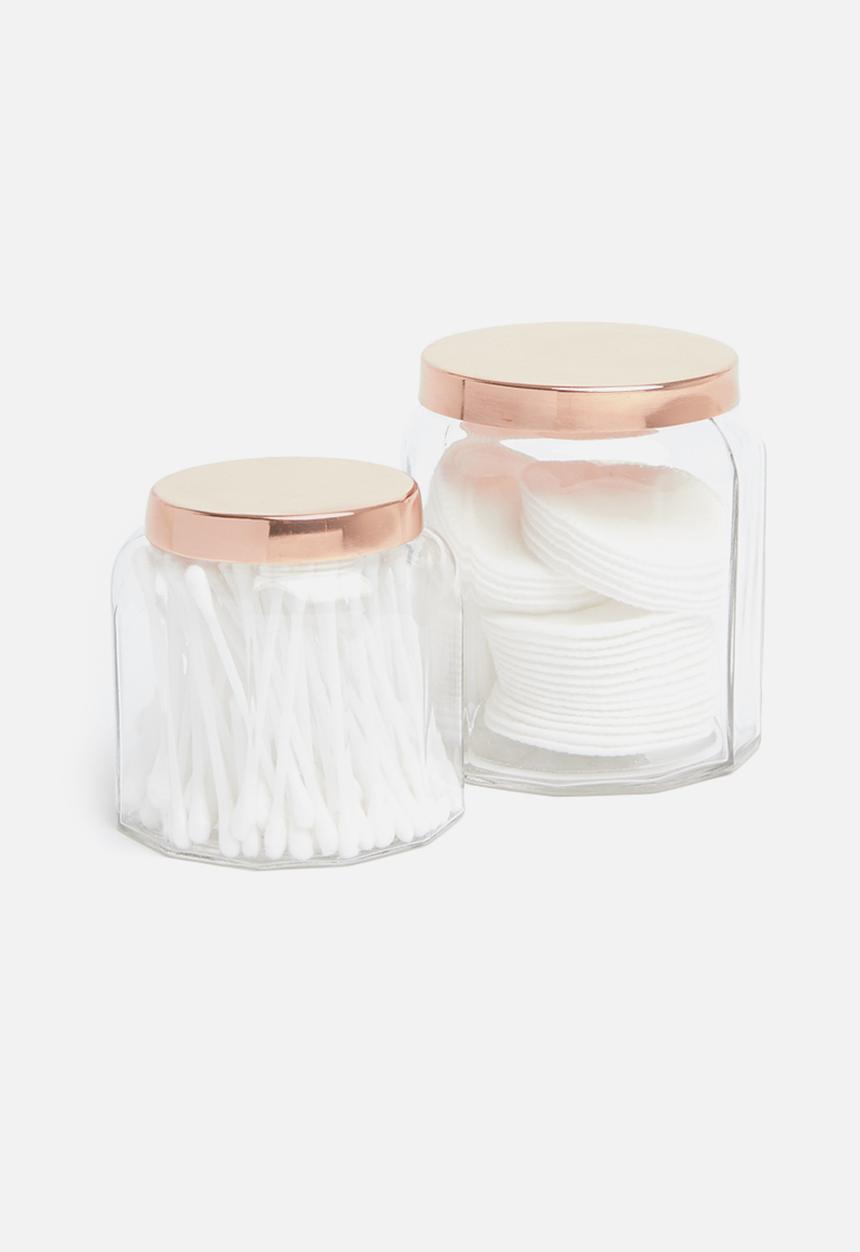 Sixth Floor - Copper top storage canister set of 2