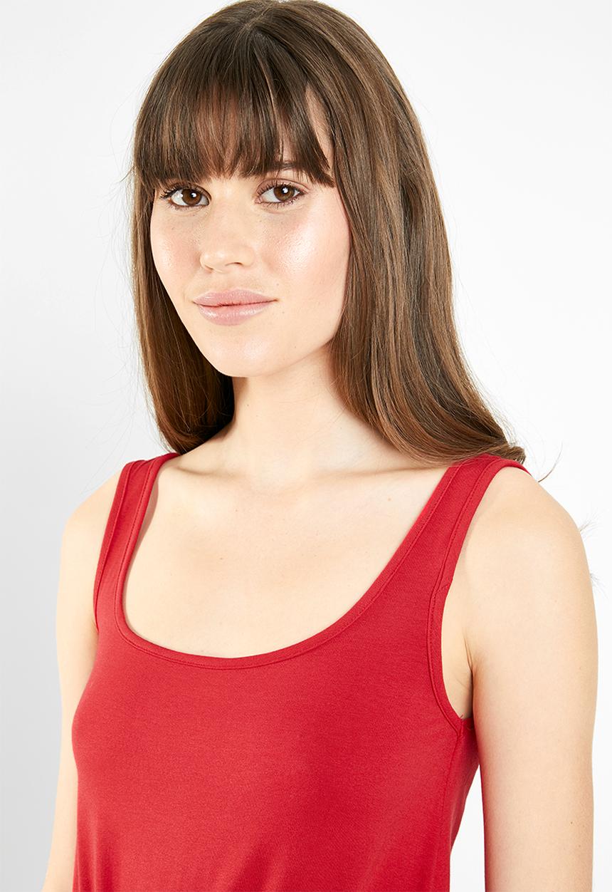 c(inch) - Easy fitting jumpsuit - red