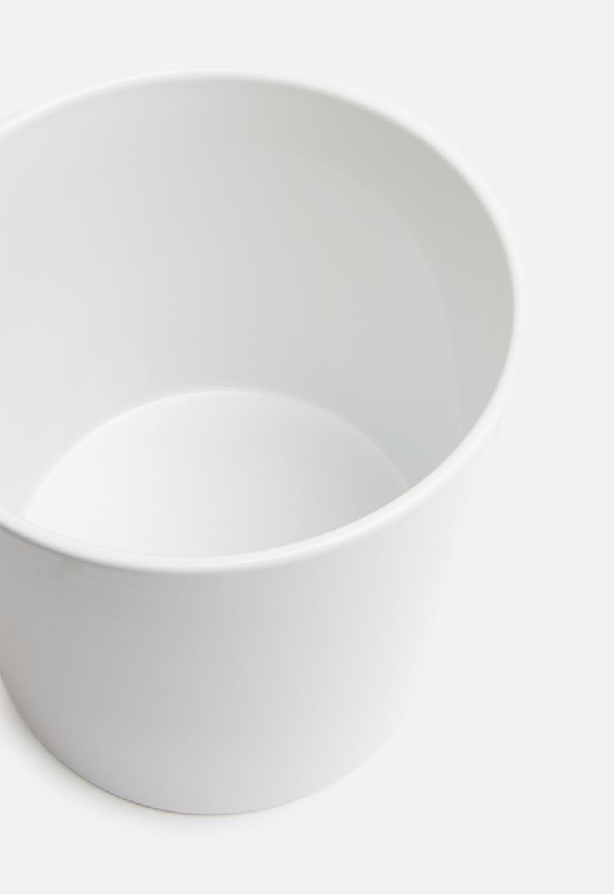 Present Time - Trestle ceramic plant pot - white