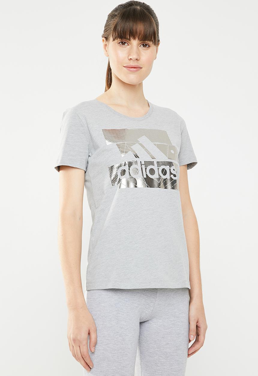 adidas Performance - Ladies boss foil tee - grey