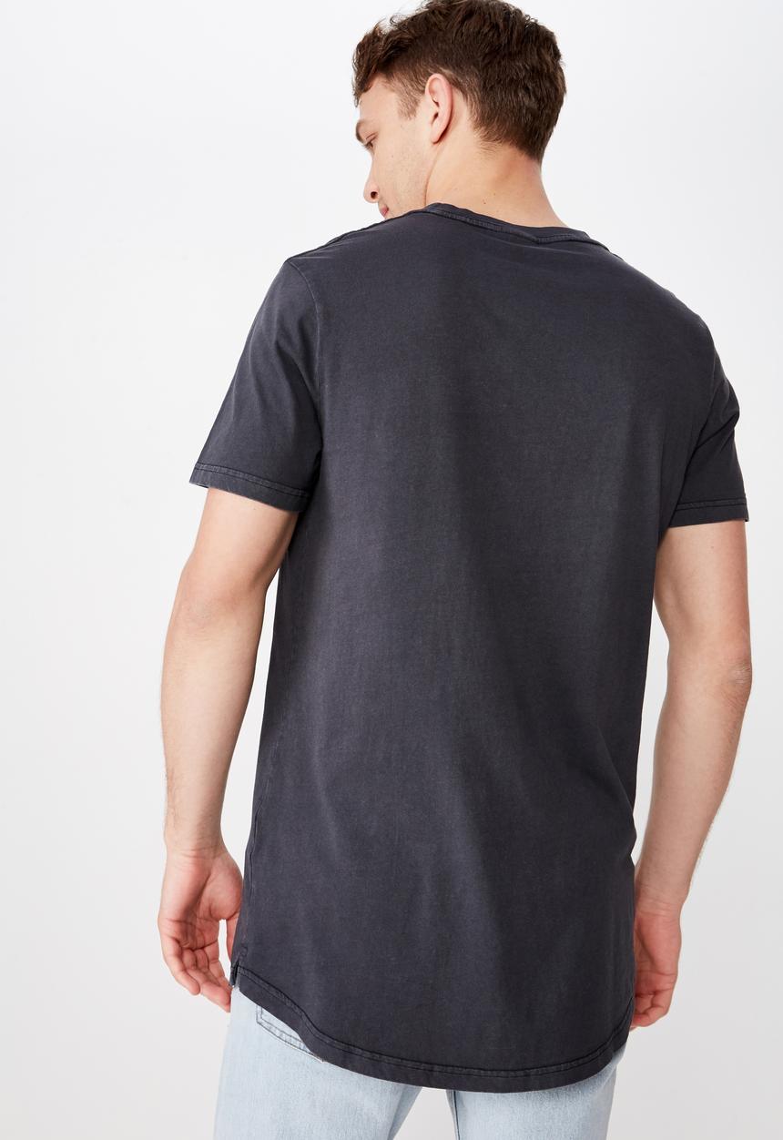 Cotton On - Longline tee - black