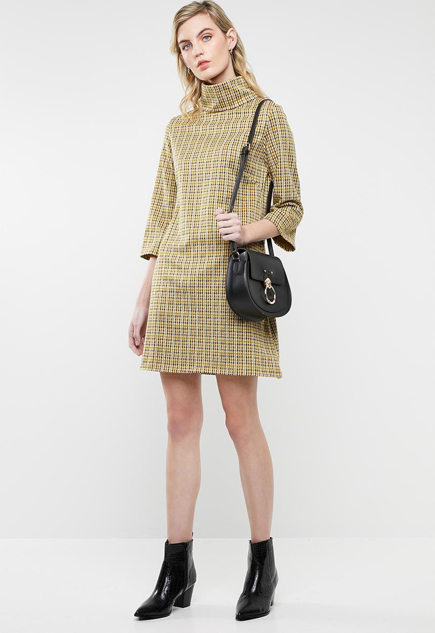 Superbalist - High neck shift dress - yellow