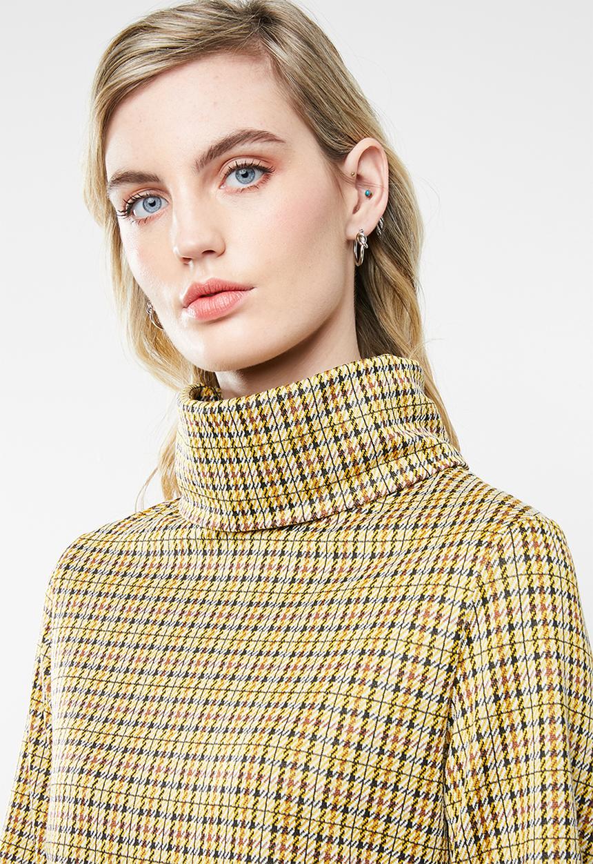 Superbalist - High neck shift dress - yellow