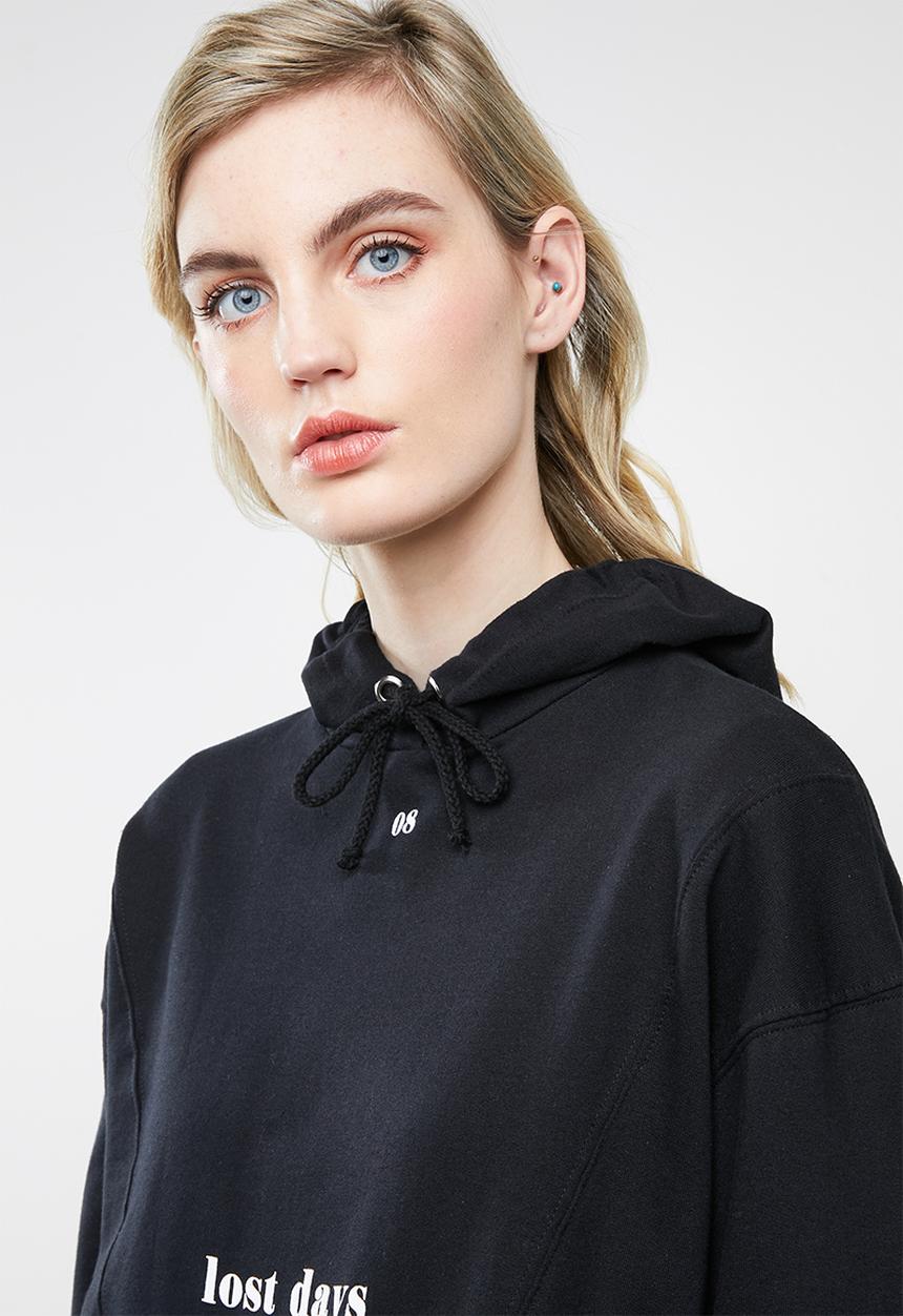 Superbalist - Longline hood - black