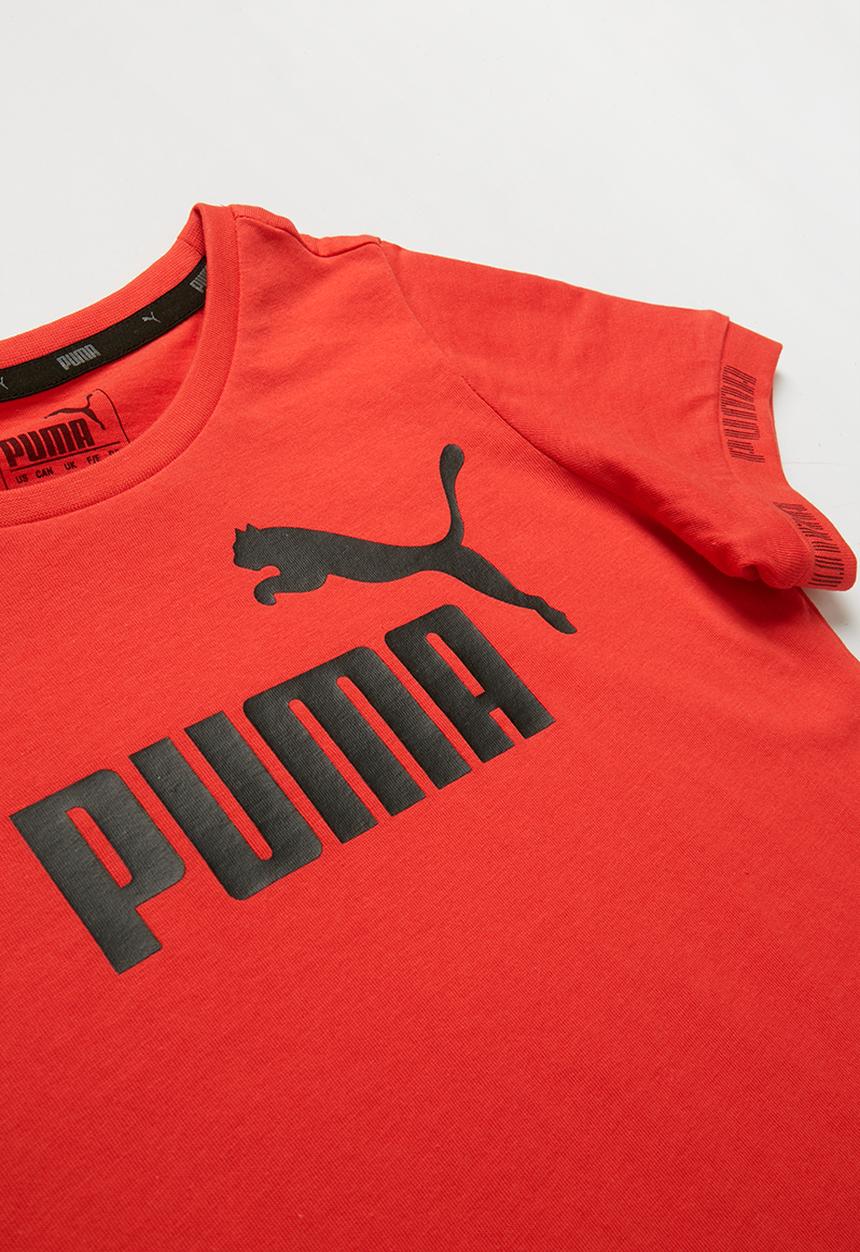 PUMA - Kids amplified tee  - red