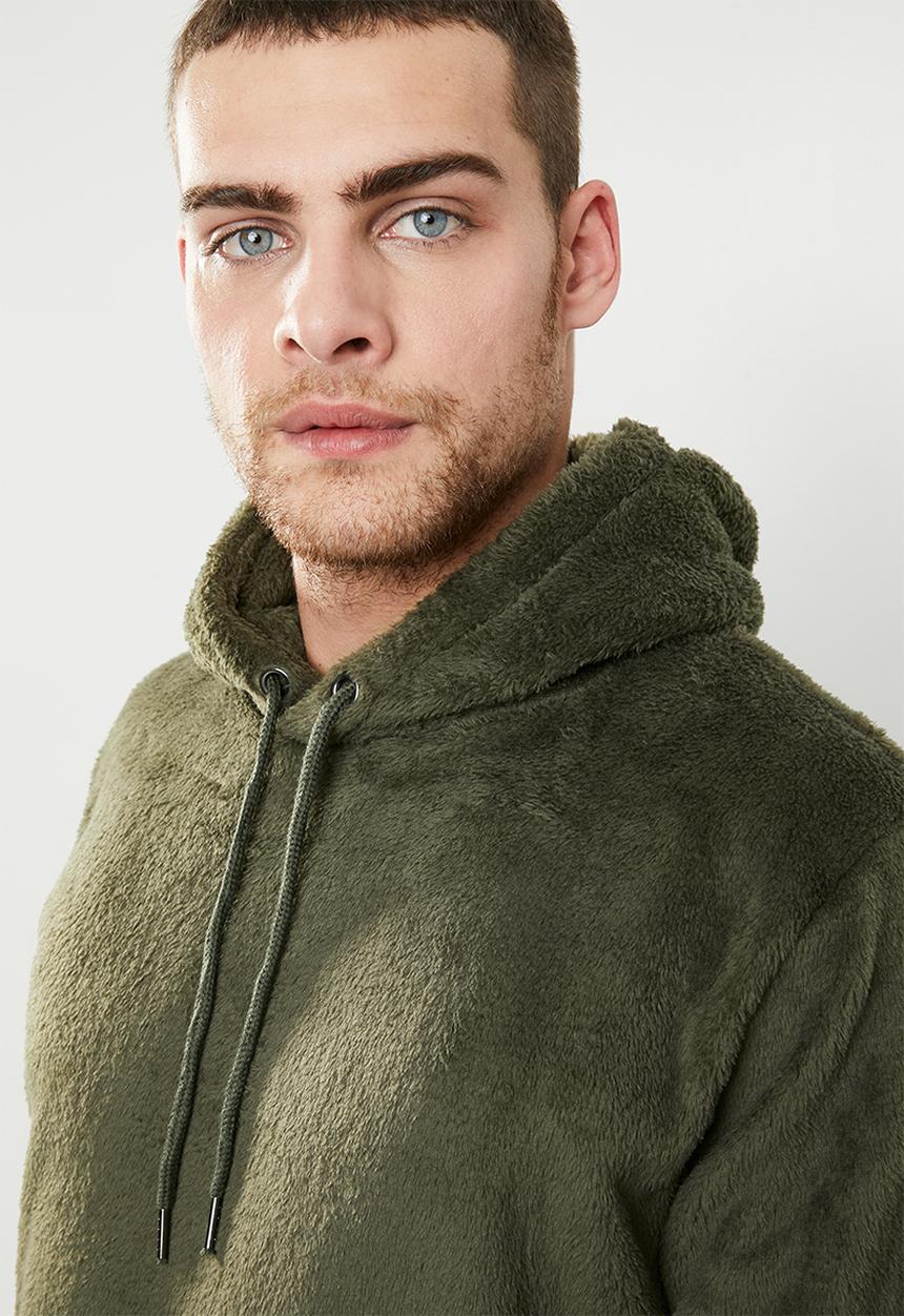 Brave Soul - Axel hooded sweatshirt - khaki