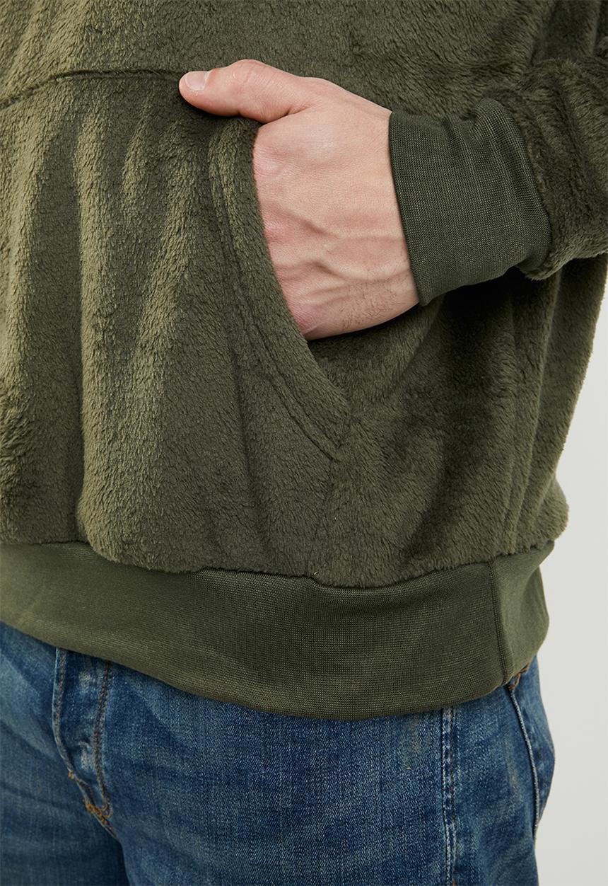 Brave Soul - Axel hooded sweatshirt - khaki