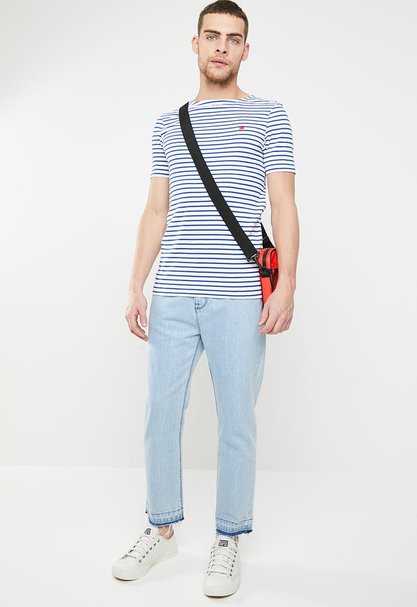 G-STAR - Xartto short sleeve tee - blue & white 